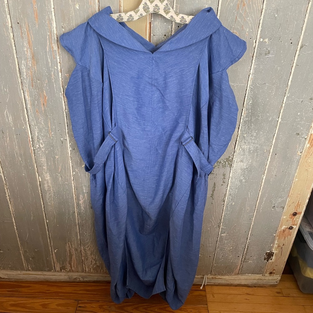 Issey Miyake 1325 line Blue Women's Casual Dress
